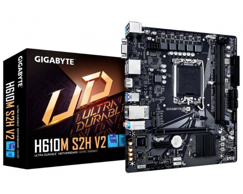 Gigabyte H610M S2H V2 placa base Intel H610 Express LGA 1700 micro ATX (Espera 4 dias)